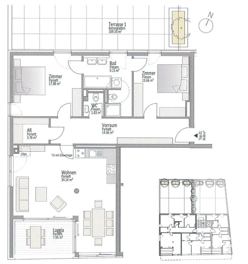 Ferienwohnung Narzisse - City Appartement im Kurpark Bad Aussee Exterior foto